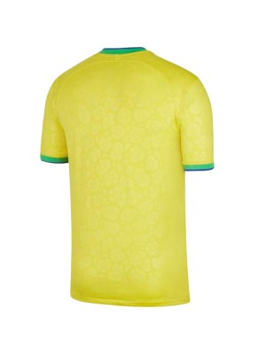 Brazil home jersey soccer match men's first sportswear football tops sport shirt 2022